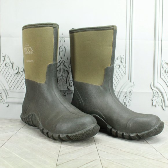 The Original Muck Boot Company Unisex Green Rubber Waterproof Rain Boots 12-12.5 - Picture 3 of 9